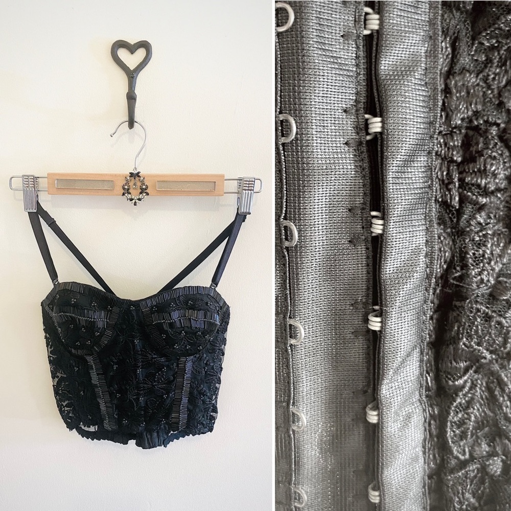 Carling- Beaded Bustier for Short Torso